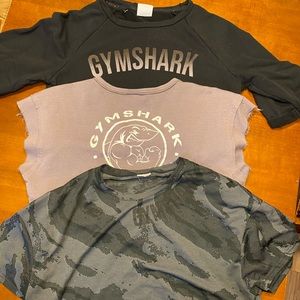 3 Gymshark Crop Tops (Medium)